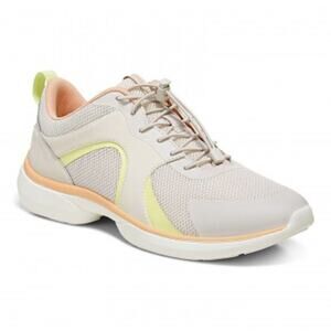 NEW Vionic Olessa Walking Orthotic Shoes Sneakers Women's 11 Cream Apricot Tan